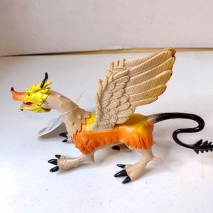 Chomping Giants Figure Grin Studios Yellow Orange Mythical Flying Dragon (E2)